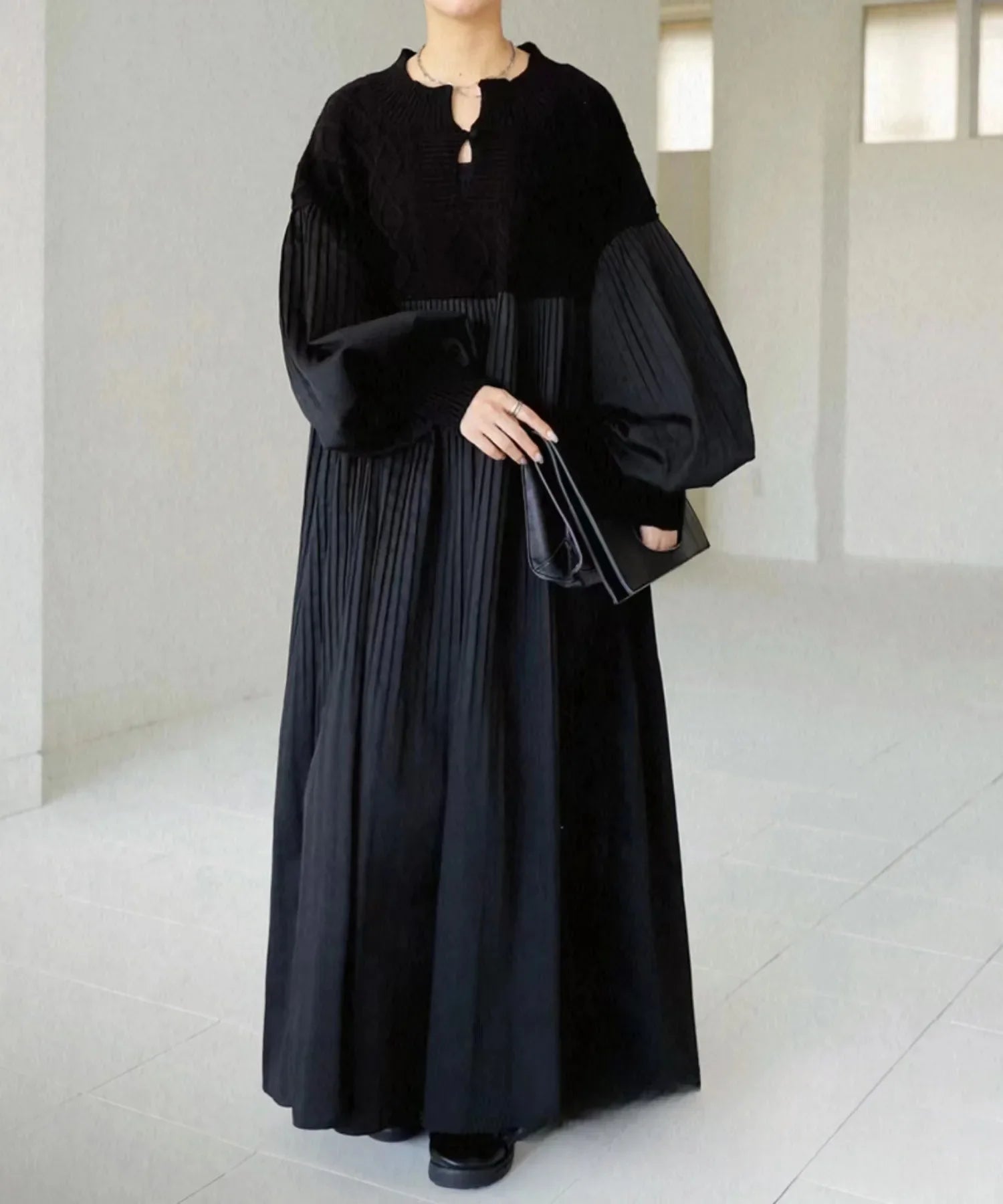 Korean Fashion Dress for Women 2023 Autumn Solid Diamond Checkered Sweater Patchwork Dress Streetwear Oversized Women's Clothing