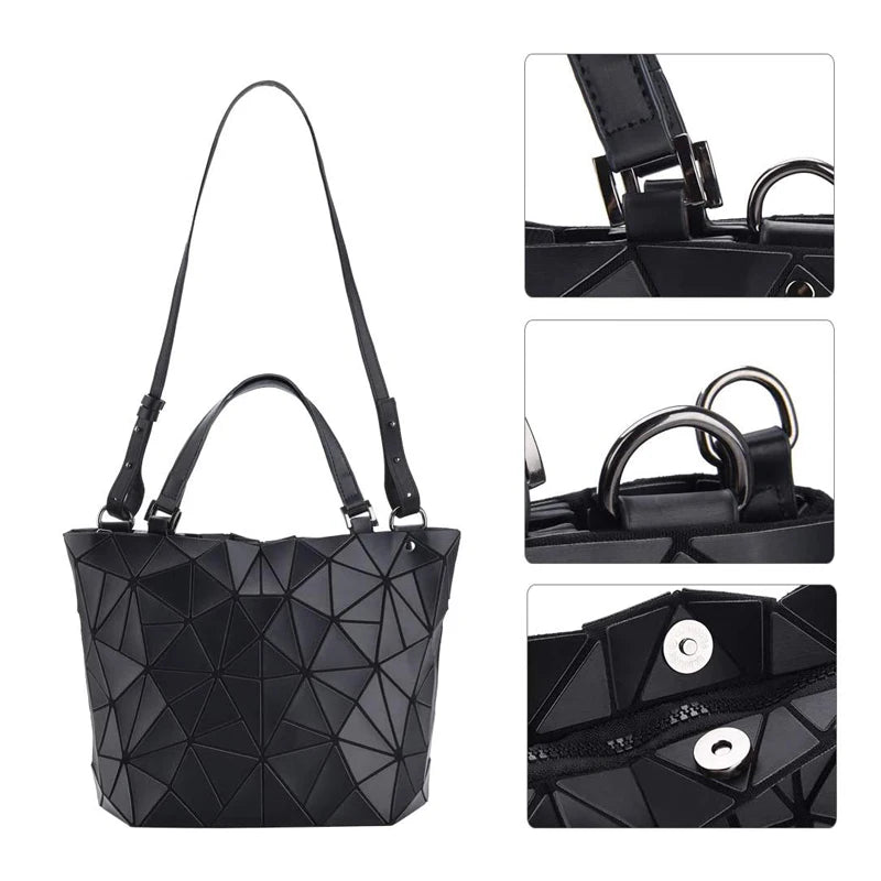 Handbags Bags For Women 2025 Designer Luxury Tote Bucket Bag Fashion Geometric Crossbody Shoulder Messenger Hand Bag Silver