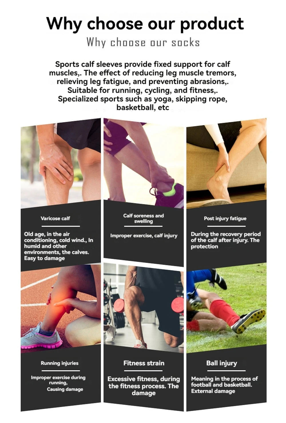 1 Pair Long Stockings Sports Bright Asymmetric English Words Sports High Length Compression Socks Pressure Slimming Yoga Socks