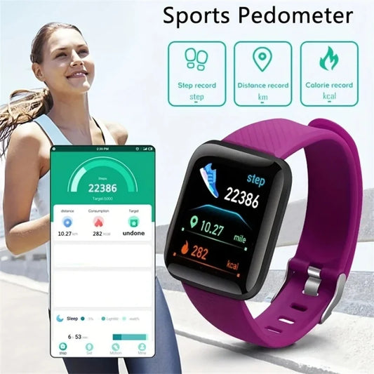 Smart watch 116plus Men Women Wristwatches Smart bands Message Fitness Monitor Bracelet Birthday Gift Electronic Clock New watch