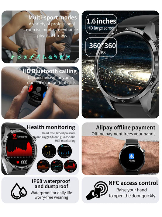 2025 New SmartWatch Men Women Smartwatch Bracelet Heart Rate Blood Pressure Fitness Tracker Sport  For Ios Android holiday gifts